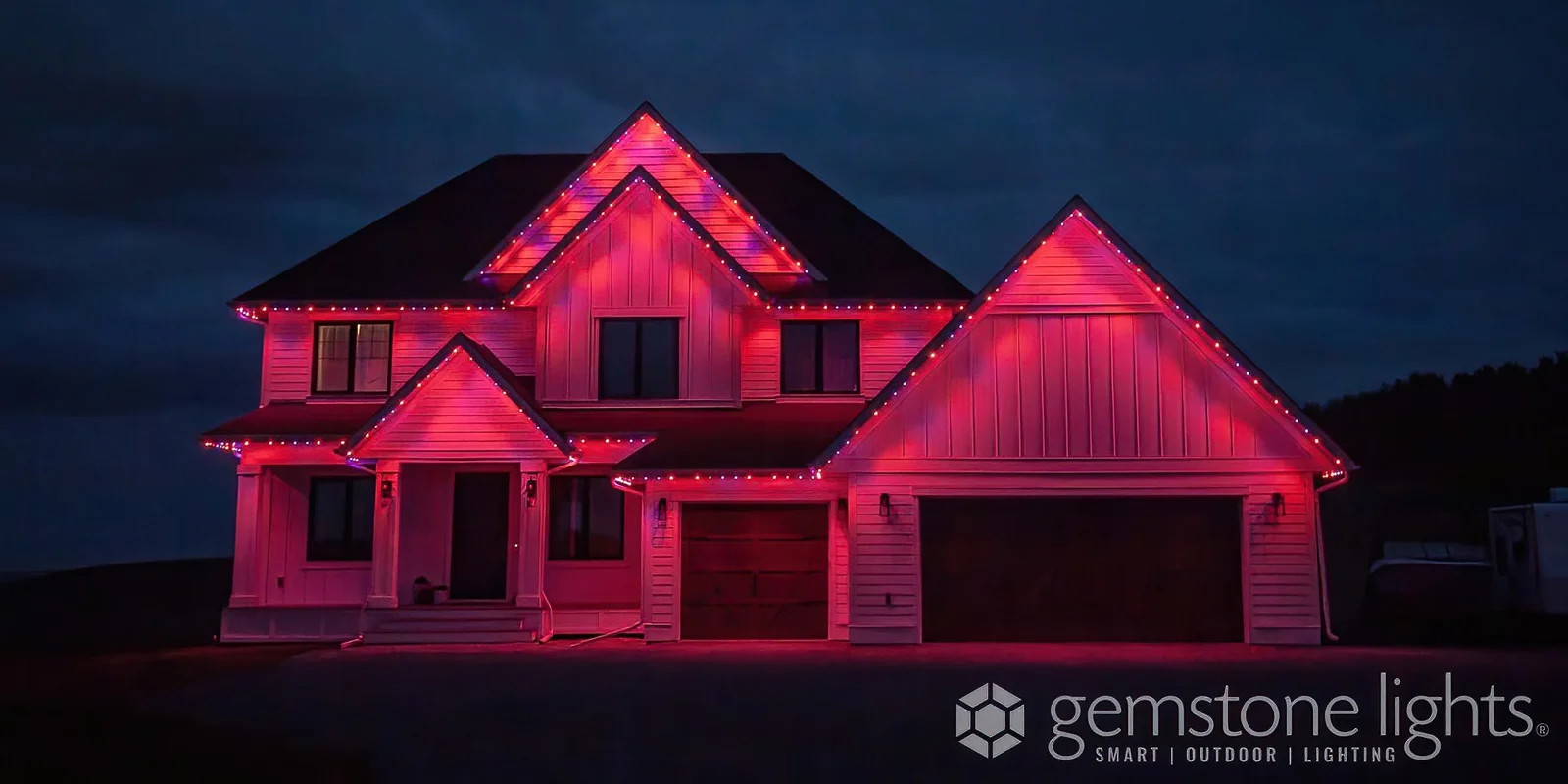 Pink Gradient Christmas Lights