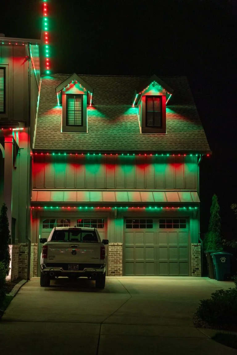 permanent christmas lights near the gulch tennessee home