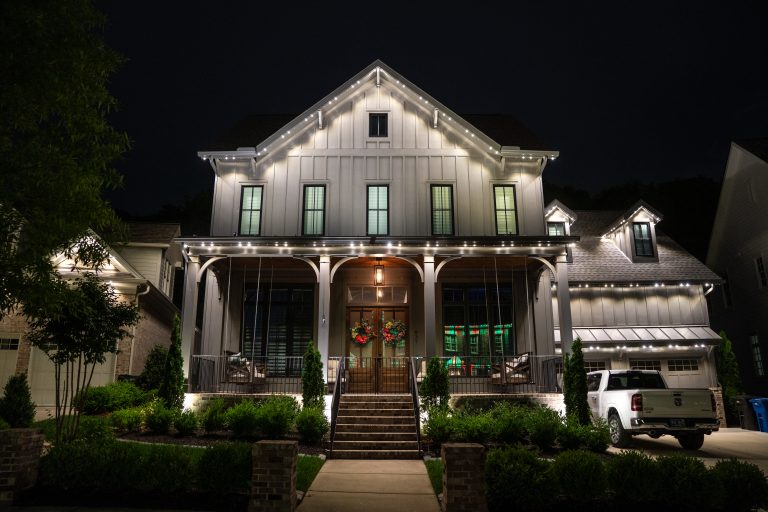 smart outdoor lighting near belle meade tennessee home