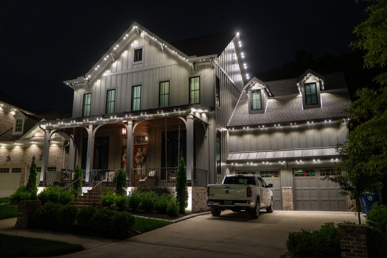 gemstone lights near inman park atlanta home