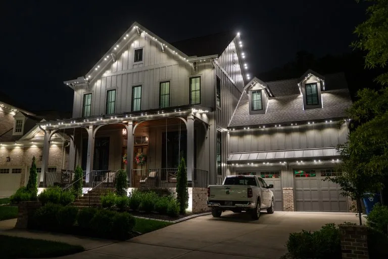 gemstone lights near inman park Knoxville home