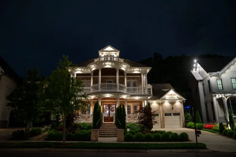 gemstone lights installation sylvan park tennessee