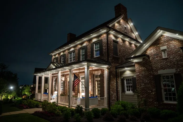 soffit under-eave lighting installation green hills tennessee