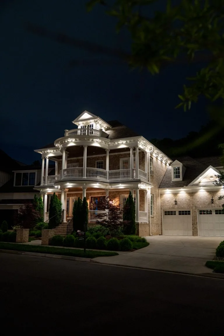 smart outdoor lighting near old fourth ward Knoxville home