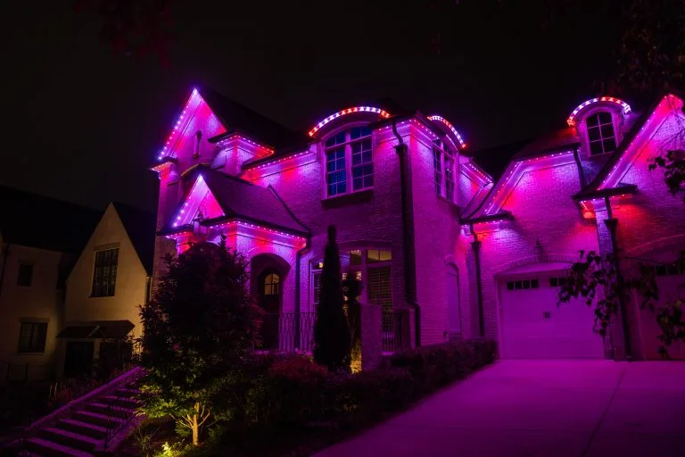 smart outdoor lighting near chastain park Knoxville home