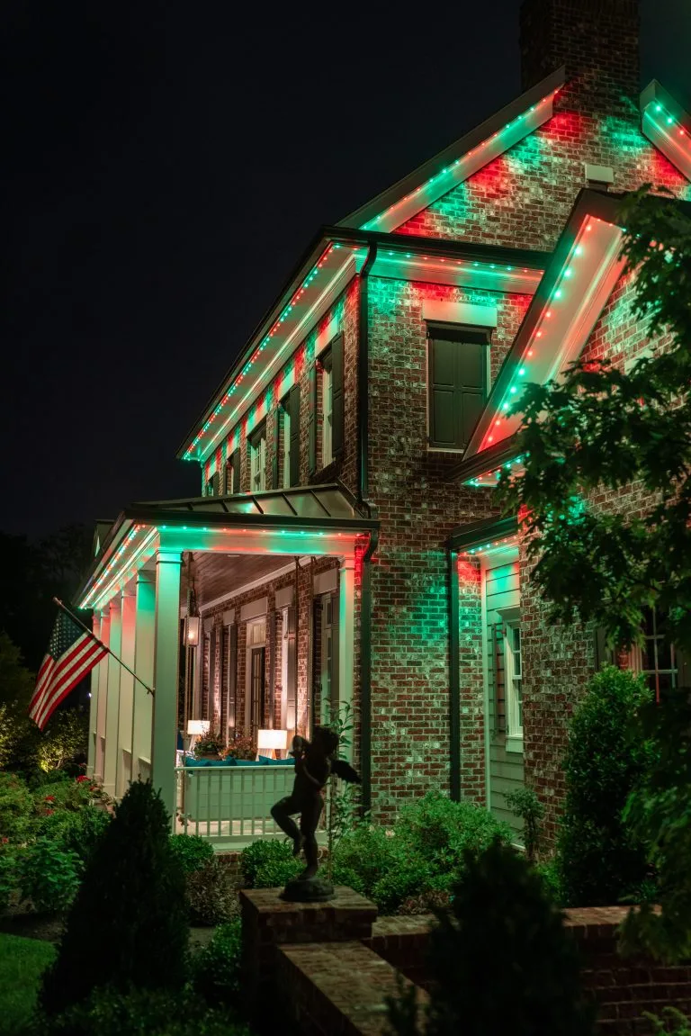 permanent christmas lights near grant park Knoxville home