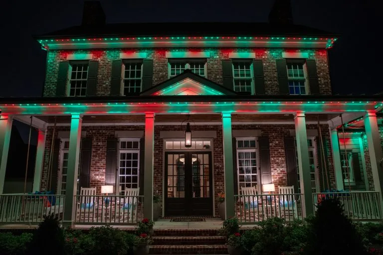 permanent christmas lights near sobro tennessee home