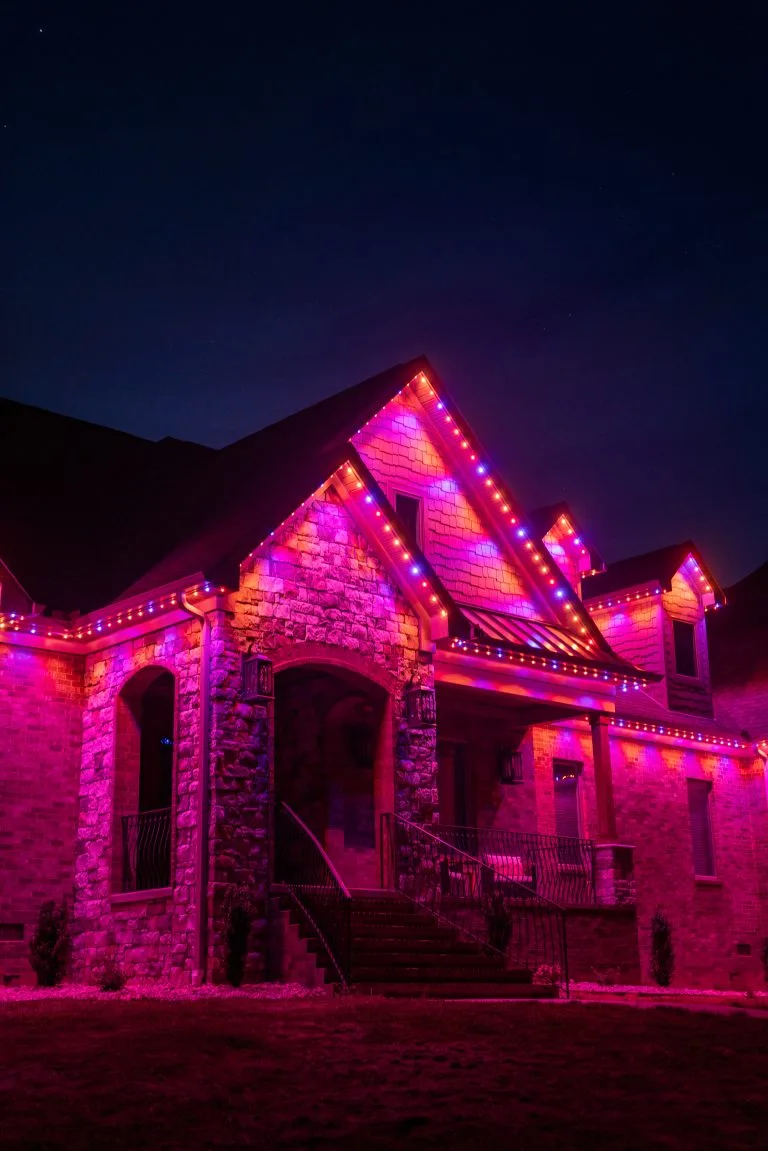 soffit & under-eave lighting near 12 south tennessee home