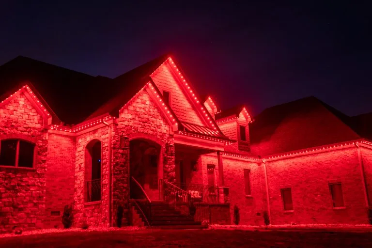 smart outdoor lighting near east tennessee home