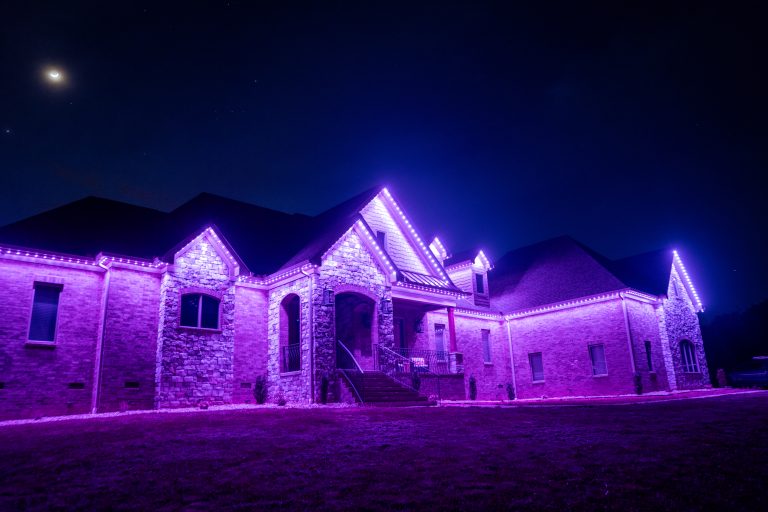 smart outdoor lighting near morningside-lenox park atlanta home