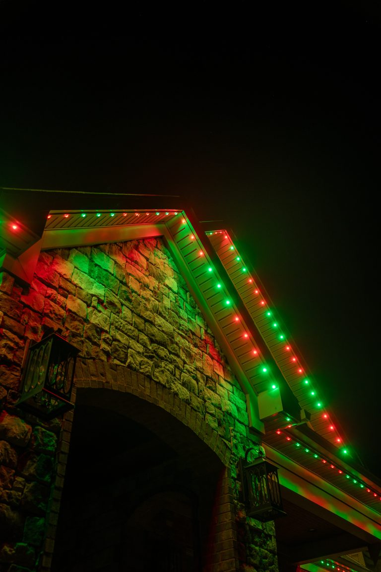 commercial holiday lighting near kirkwood atlanta storefront