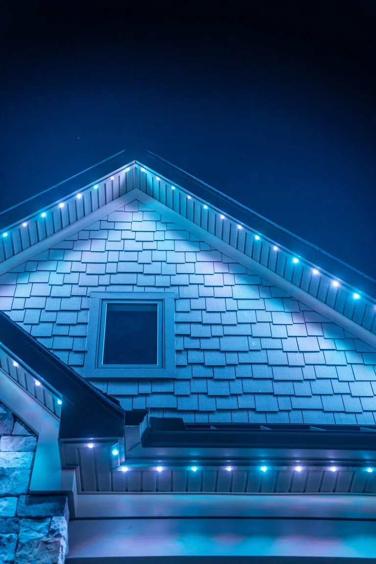 soffit & under-eave lighting near music row tennessee home