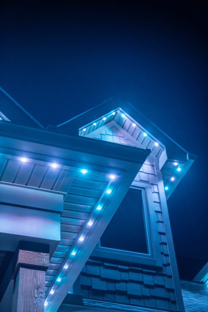 Evening Facade With Discreet under eave lighting