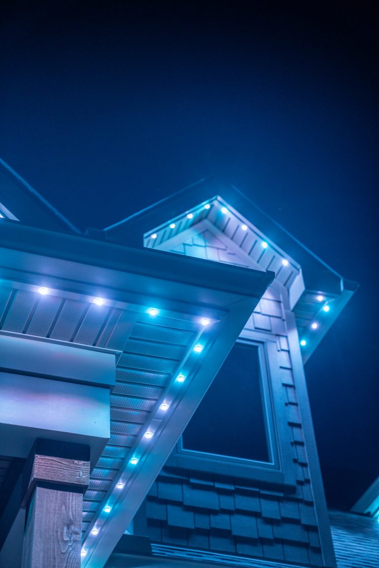 Evening Facade With Discreet under eave lighting