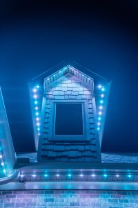 Evening Facade With Discreet soffit led lights