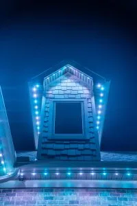 Evening Facade With Discreet soffit led lights